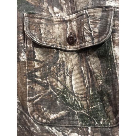 Vintage Cabelas Men's XL Realtree Camo Long Sleeve Button Up Shirt Outdoor Hunt - Picture 6 of 11